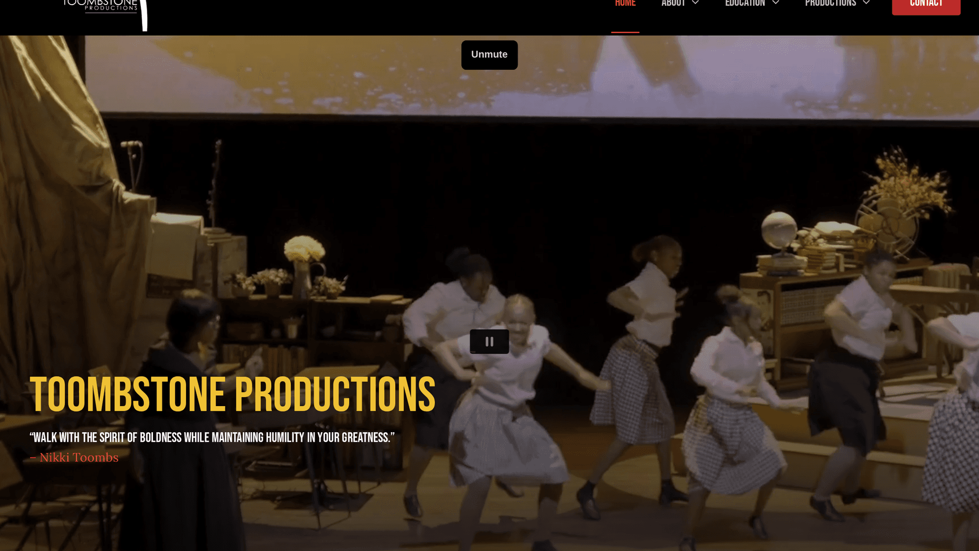 Toombstone Productions — live site